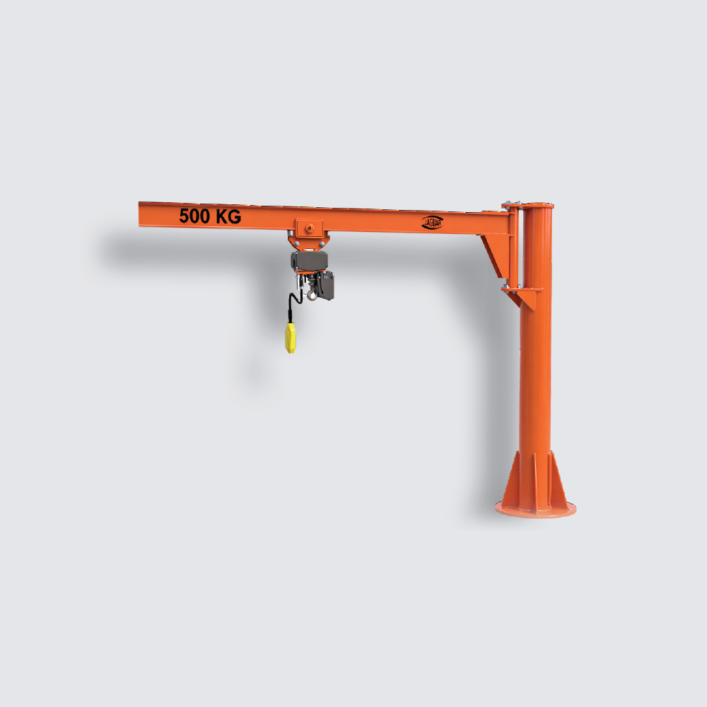 Grúa pluma de columna invertida para elevación industrial Jaguar